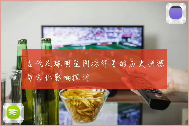古代足球明星国标符号的历史渊源与文化影响探讨